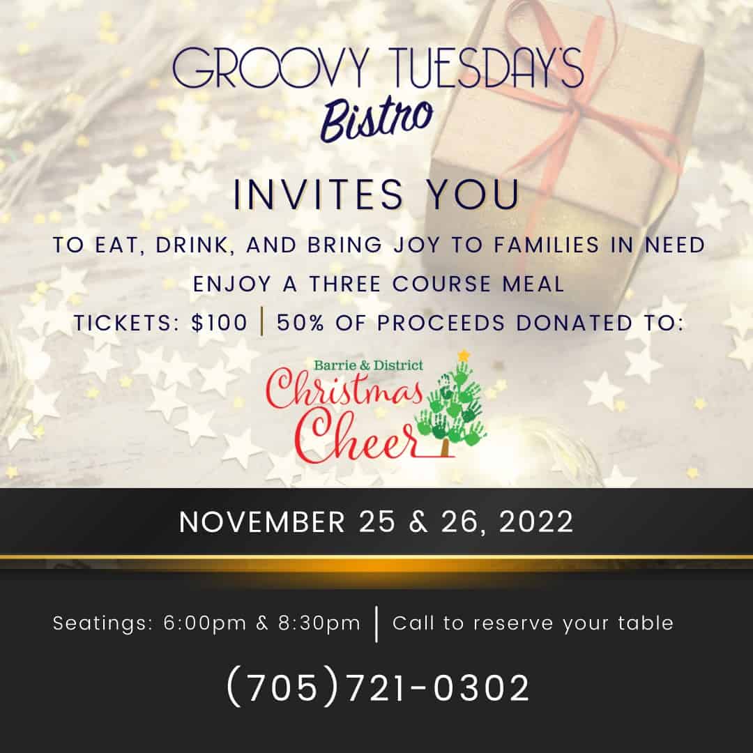 Groovy Tuesday's Christmas Cheer Fundraising Dinner
