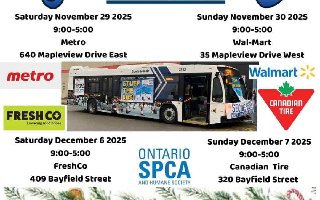 Stuff the Bus – Canadian Tire, Bayfield St.